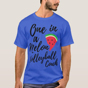 T-shirt Un entraîneur de volleyball donne un dans un Melon