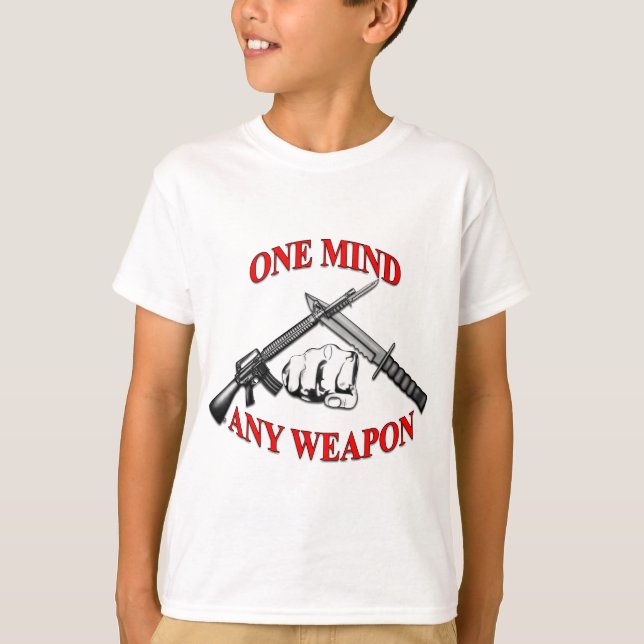 T-shirt Un esprit n'importe quelle arme MCMAP (Devant)