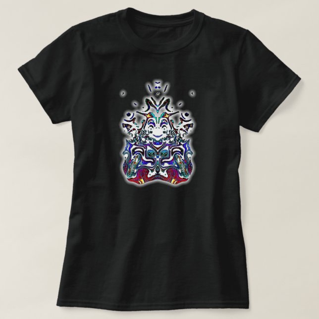 T-shirt Un esprit souriant coloré v2 (Design devant)