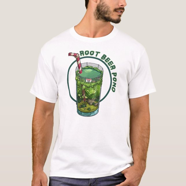 T-shirt Un étang de bière de racinette (Devant)