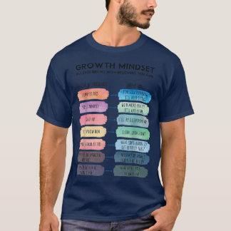 T-shirt Un état d'esprit de croissance Réorganiser les pen