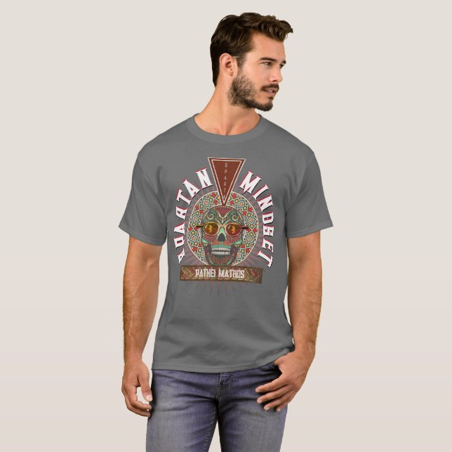 T-shirt Un état d'esprit spartiate (Devant entier)