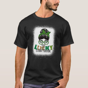 T-shirt Un Étudiant Chanceux Enseigner Bleached St patrick