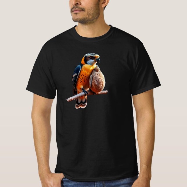 T-shirt Un faucon protecteur et son petit. (Devant)