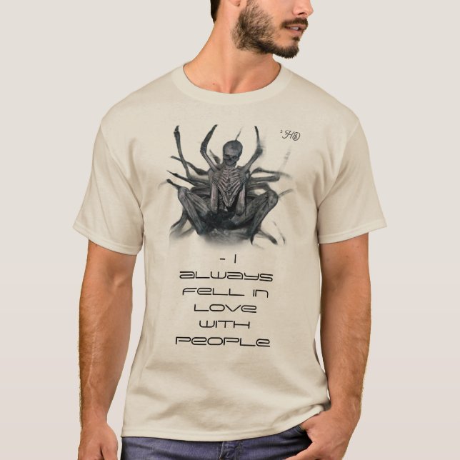 T-shirt Un flambeau de romantisme et de défi (Devant)