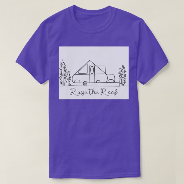 T-shirt Un Frame Camper XL soulève le toit (Design devant)