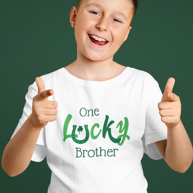 T-shirt Un frère chanceux | Saint-Patrick personnalisable (Créateur téléchargé)