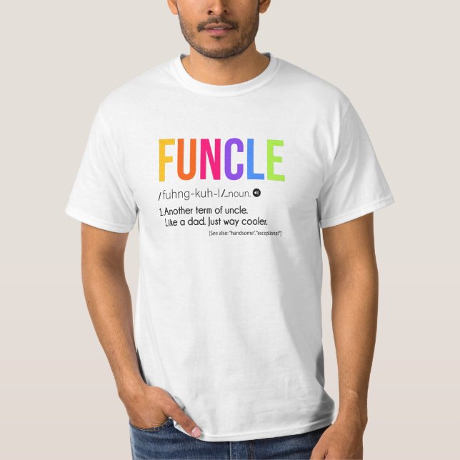 T-shirt Un funiculaire comme un père, un glacière, un anni (Devant)