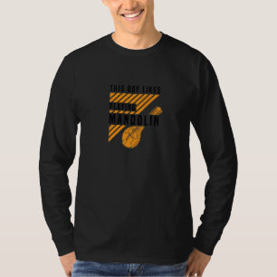 T-shirt Un Garçon Aime Jouer Mandolin Drôle Musique Folk M
