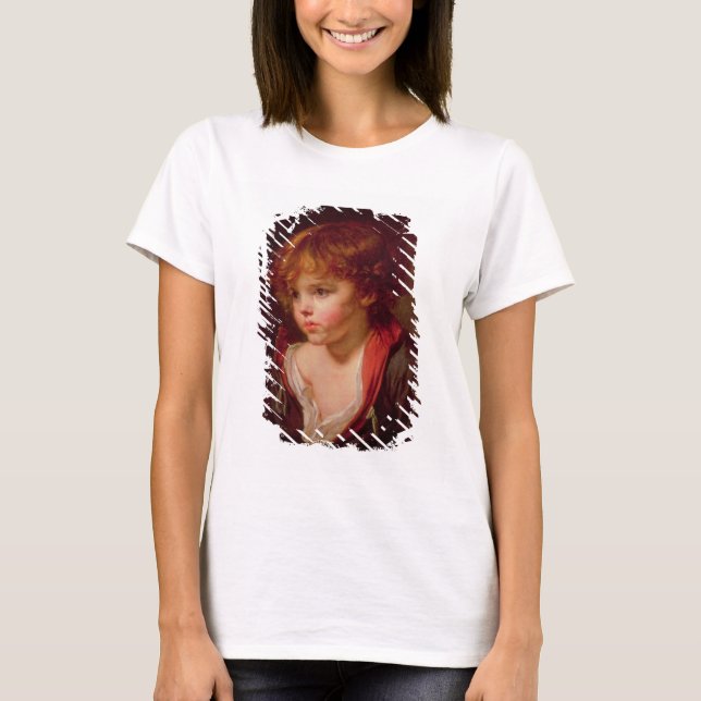 T-shirt Un garçon haïré blond avec une chemise ouverte (Devant)