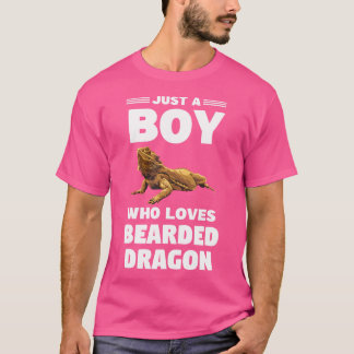T-shirt Un Garçon Qui Aime Les Dragons Portés Par Les Drag