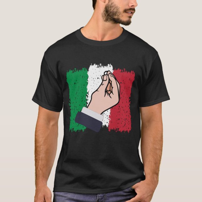 T-shirt Un geste main en Italie (Devant)