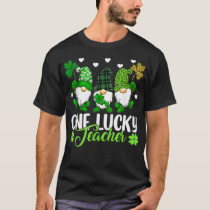 T-shirt Un Gnomes chanceux Enseignant Jour de la Saint Pat