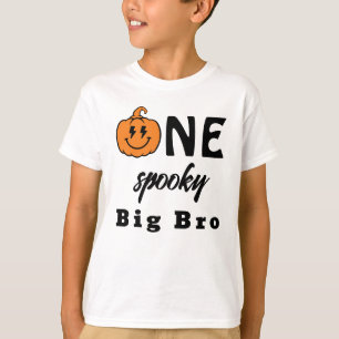 T-shirt Un grand frère Halloween effrayant et assorti pour