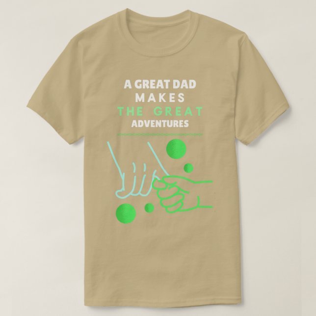 T-shirt Un Grand Père Fait La Grande Aventure 1 (Design devant)