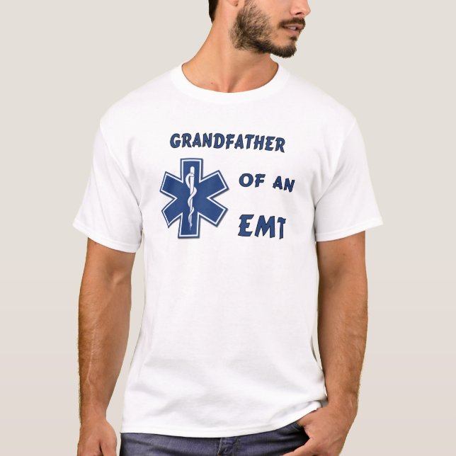 T-shirt Un grand-père fier de l'EMT (Devant)