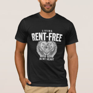 T-shirt Un graphique en noir et blanc représentant deux ma
