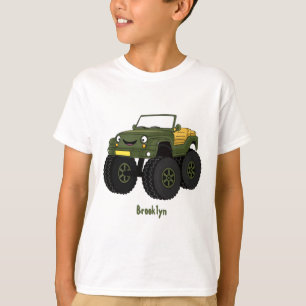 T-shirt Un Green Monster truck