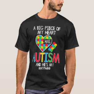 T-shirt Un Gros Morceau De Mon Coeur A Autisme Conscience