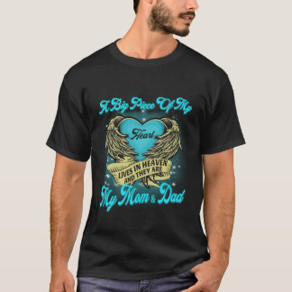 T-shirt Un Gros Morceau De Mon Coeur Vit Au Ciel Ils Sont