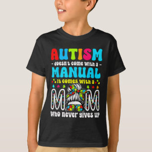 T-shirt Un gros morceau Mon coeur a l'autisme et c'est ma