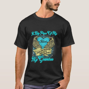 T-shirt Un Gros Morceau Mon Coeur Vit Ciel Il Est Mon Peti