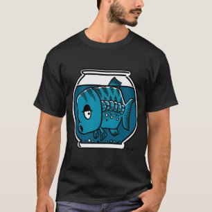 T-shirt Un gros poisson dans un petit bol