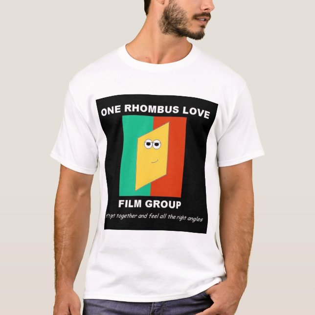 T-shirt Un groupe de film d'amour de losange (Devant)