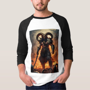 T-shirt Un guerrier monstre avec la tête d'un bélier 1