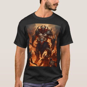 T-shirt Un guerrier monstre avec la tête d'un bélier 2