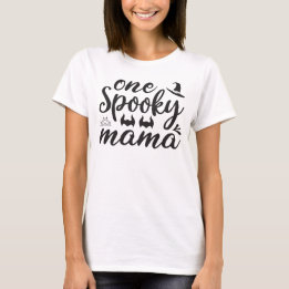 T-shirt Un Halloween Éffrayant pour maman