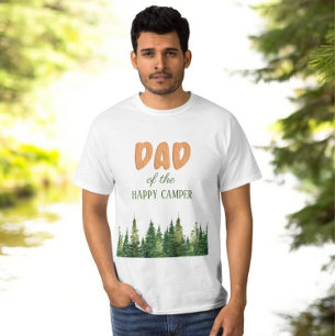 T-shirt Un Happy Camper Bois de Wood 1er Anniversaire