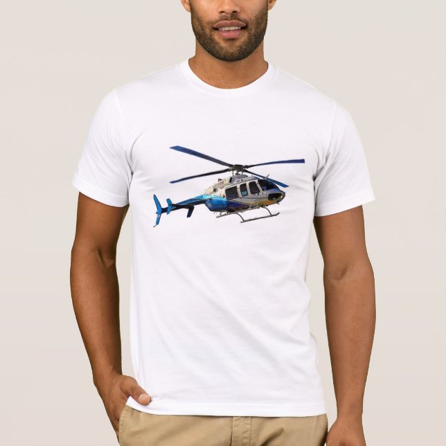 T-shirt Un hélicoptère (Devant)