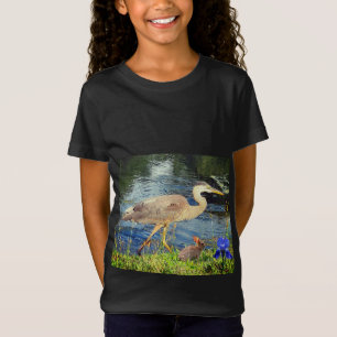 T-Shirt Un héron bleu