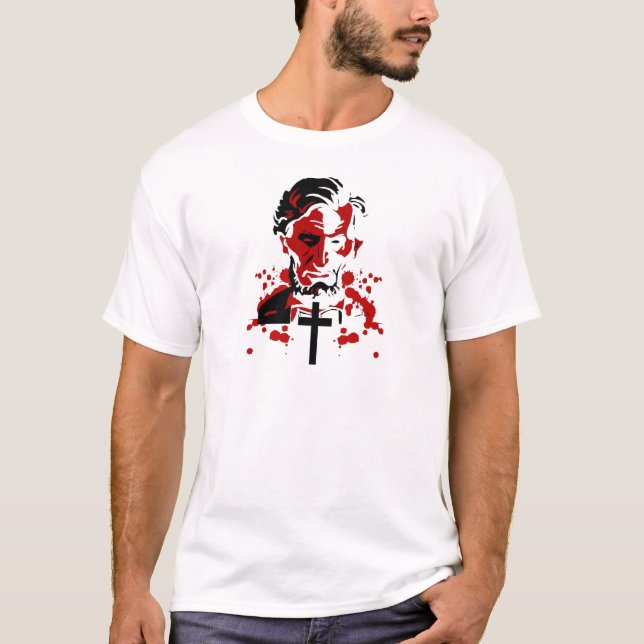 T-shirt Un Héros-Abraham sanglant Lincoln (Devant)
