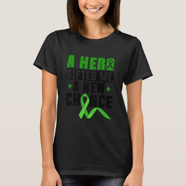 T-shirt Un héros m'a donné une seconde chance - Transplant (Devant)