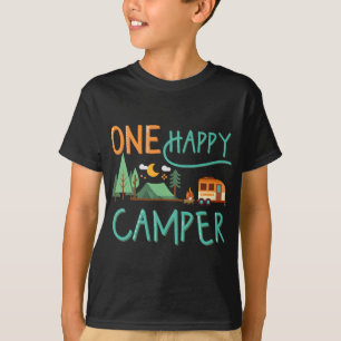T-shirt un heureux premier anniversaire de camping, Campin