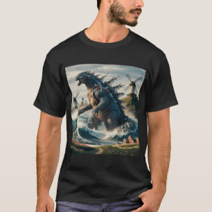 T-shirt Un hollandais géant Kaiju Titan, émergeant du oc