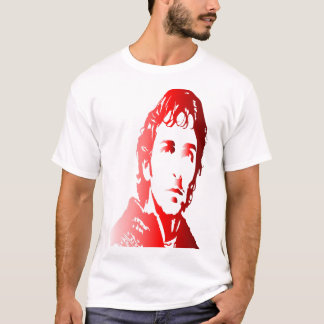 T-shirt Un homme aux cheveux ondulés, rendu dans les tons 
