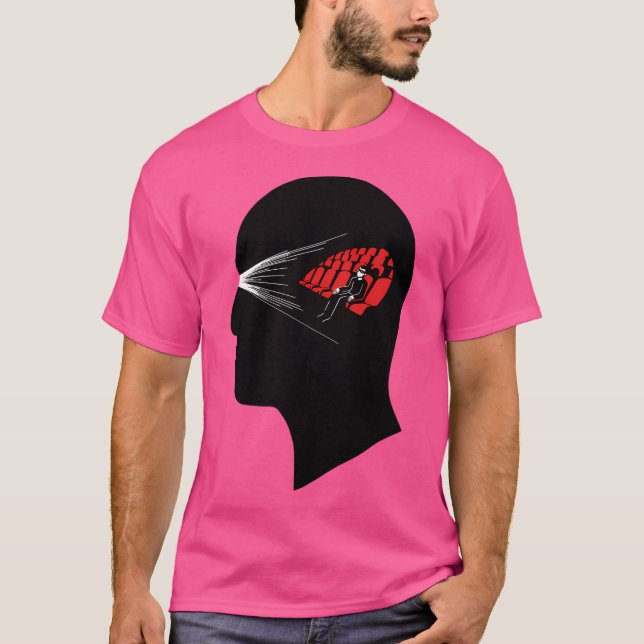 T-shirt Un homme cinéma (Devant)