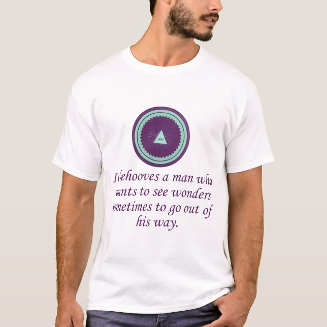 T-shirt Un Homme - Citations Merveilleuses (Devant)