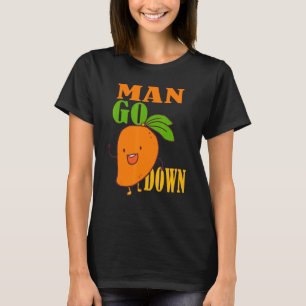 T-shirt Un Homme Descend Mango Fruit Militaire Dit