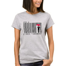 Un homme élégant tenant un code barre parapluie