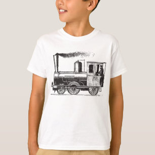 T-shirt Un homme et sien train - noir