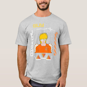 T-shirt un homme numérique dans un monde numérique