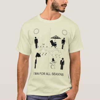 T-shirt Un homme pendant toutes les saisons