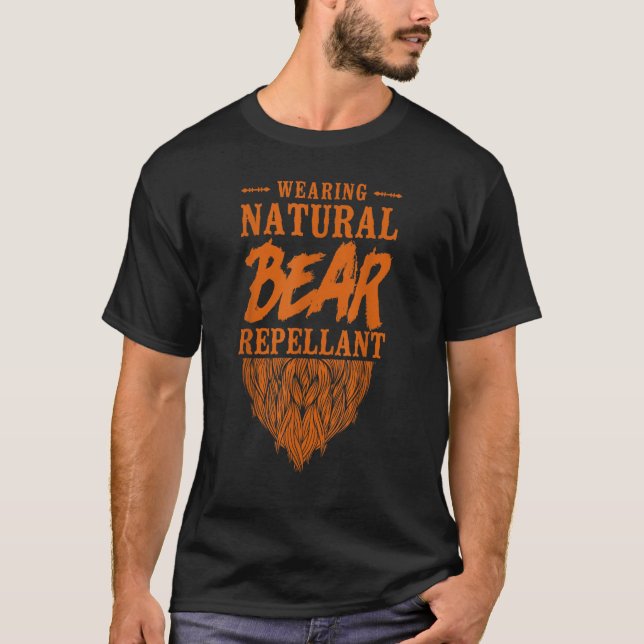 T-shirt Un Homme Porté Par La Barbe Portant Ma Natura (Devant)