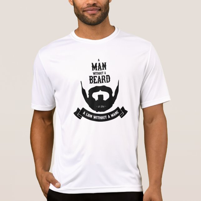 T-shirt Un homme sans barbe (Devant)