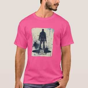 T-shirt Un homme tient ton costume de déclaration au sol p