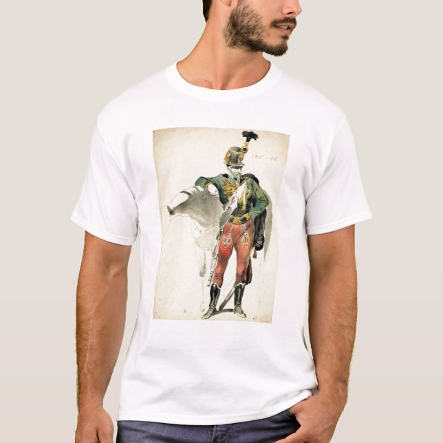 T-shirt Un hussard du 9ème régiment (Devant)